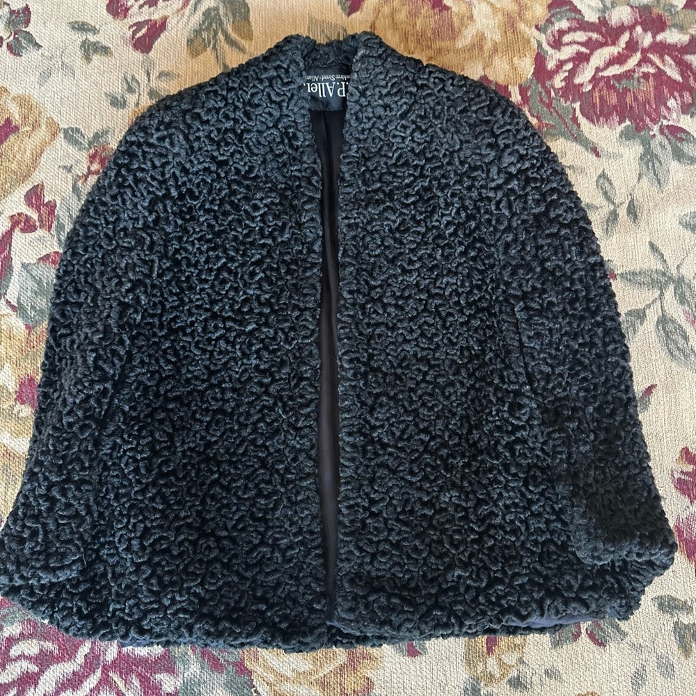 Black Curly Sheep Cape